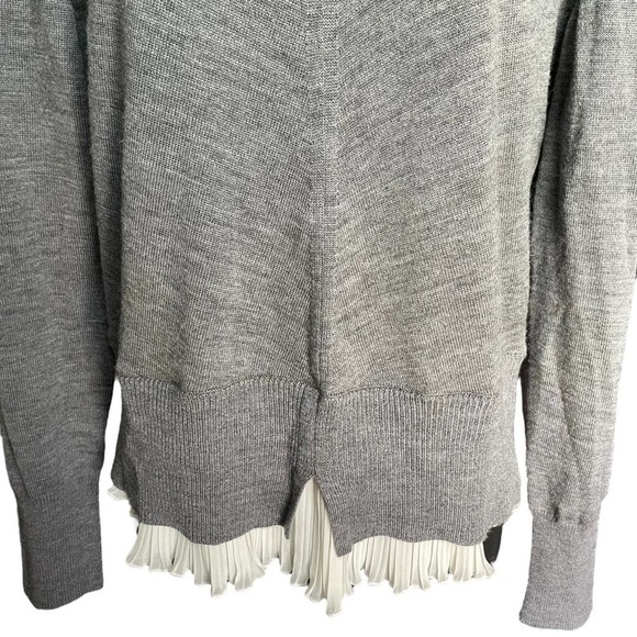 Antonio Melani NWT Gray 100% Wool Layered Sweater Size M - Picture 3 of 8